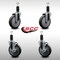 Service Caster 5'' SS Thermoplastic Rubber Wheel Swivel 1-1/4'' Expanding Stem Caster Set 2 Brakes, 4PK SCC-SSEX20S514-TPRB-2-TLB-2-114 - alternate 3